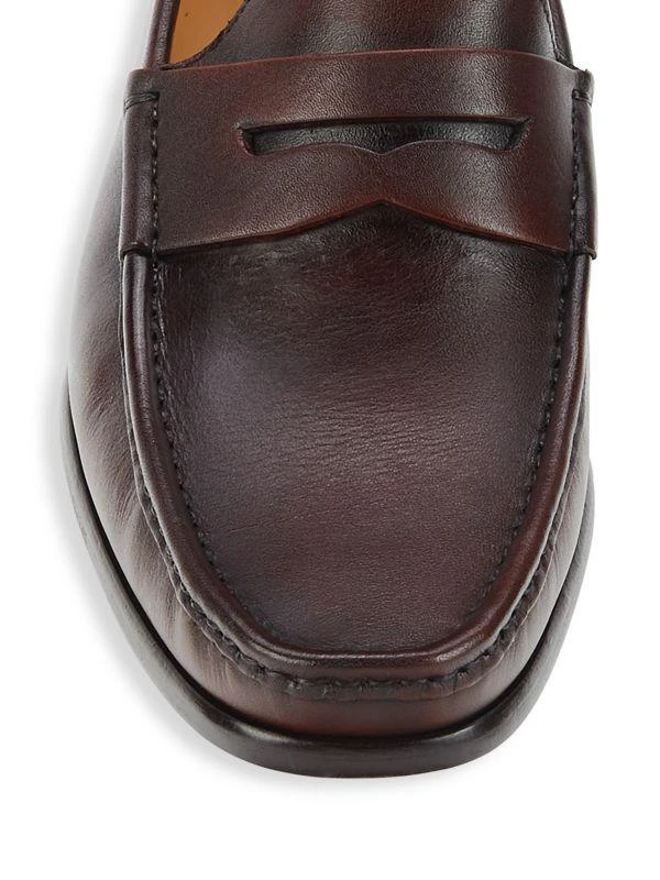 商品Massimo Matteo|Leather Penny Loafers,价格¥750,第5张图片详细描述