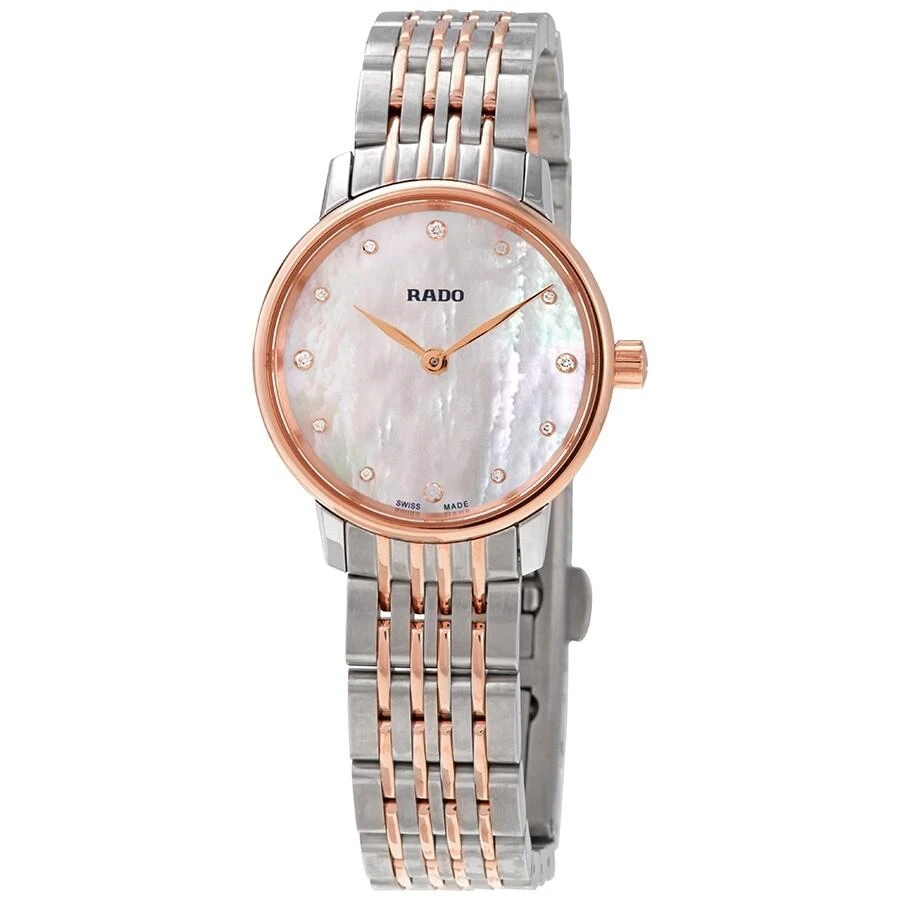 商品Rado|Coupole Classic Mother of Pearl Diamond Dial Ladies Watch R22897923,价格¥8324,第1张图片