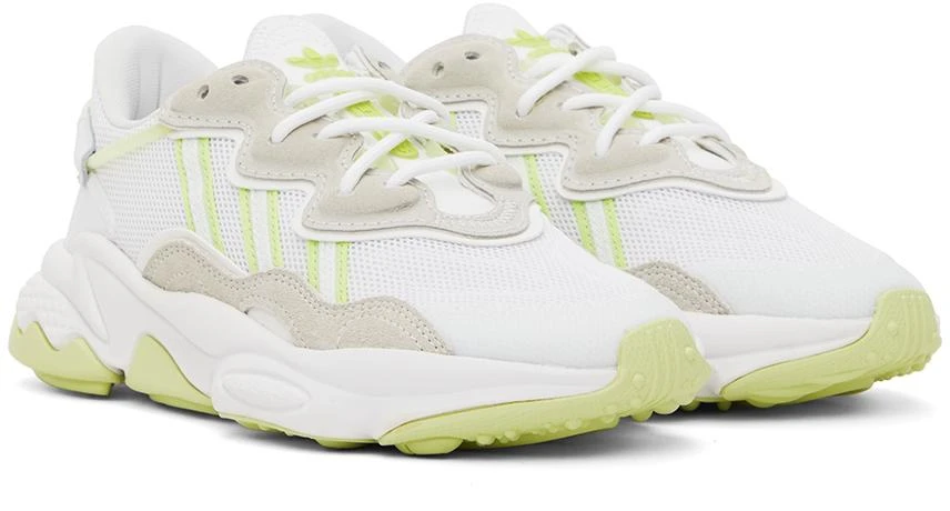 商品Adidas|White & Green Ozweego Sneakers,价格¥352,第4张图片详细描述