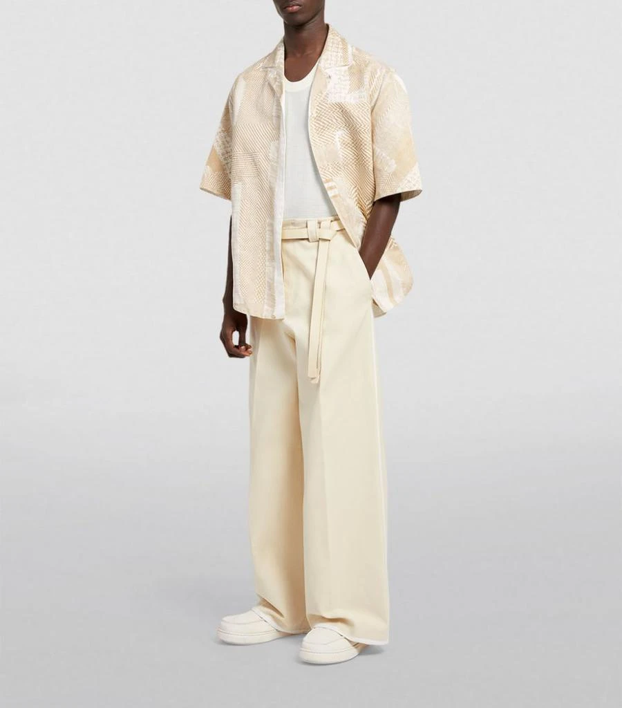 商品Zegna|Cotton-Silk Relaxed Trousers,价格¥11870,第2张图片详细描述
