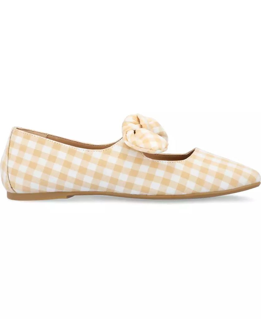 商品Journee Collection|Women's Seralinn Bow Square Toe Flats,价格¥209,第2张图片详细描述