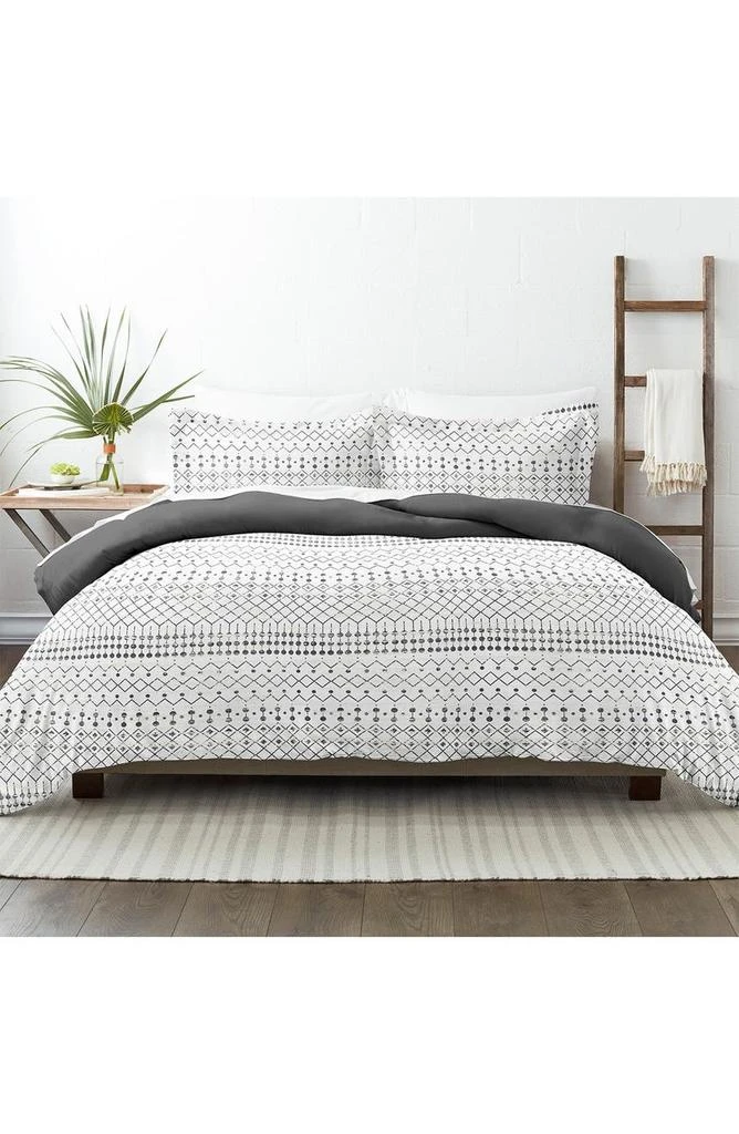 商品IENJOY HOME|IENJOY HOME Premium Ultra Soft Etched Gate 3-Piece Reversible Duvet Cover Set,价格¥182,第3张图片详细描述