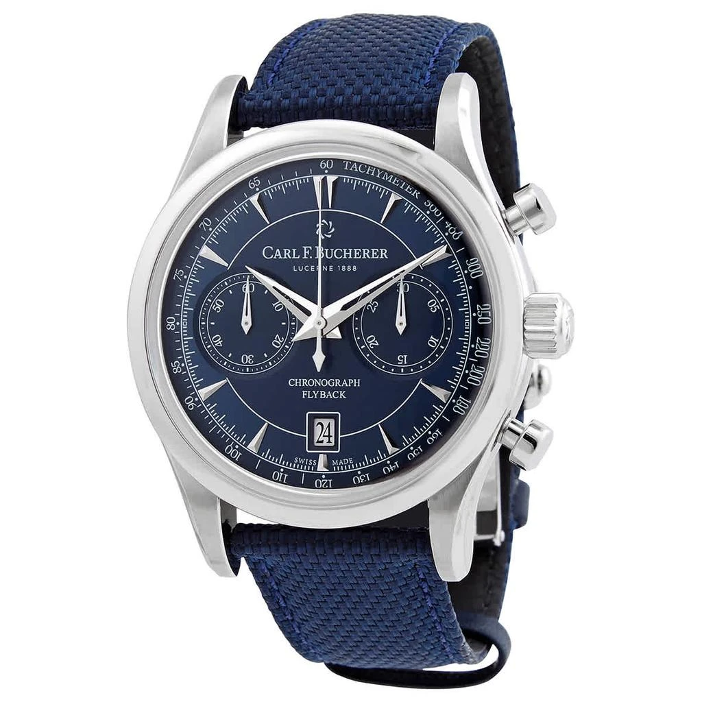 商品Carl F. Bucherer|Manero Flyback Chronograph Automatic Blue Dial Men's Watch 00.10919.08.53.01,价格¥37039,第1张图片