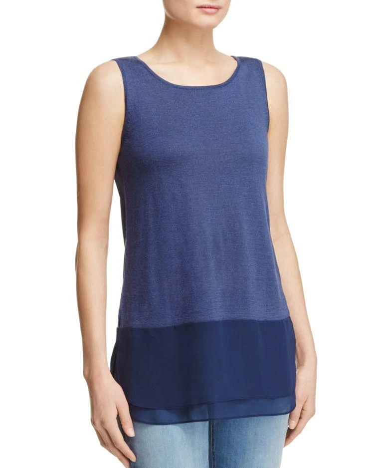 商品NIC+ZOE|NIC and ZOE Chiffon Trim Tank,价格¥400,第1张图片