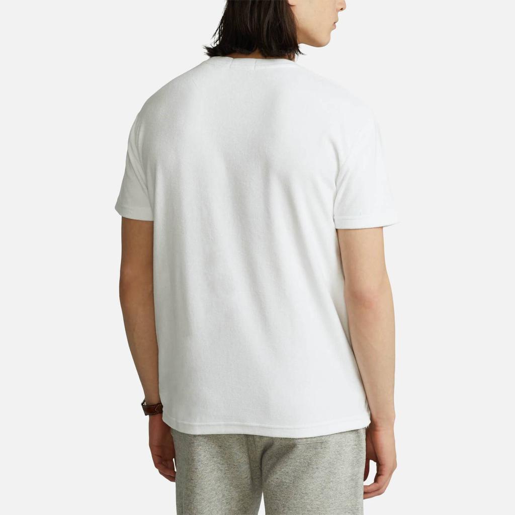 商品Ralph Lauren|Polo Ralph Lauren Men's Lightweight Cotton Terry T-Shirt - White,价格¥588,第4张图片详细描述