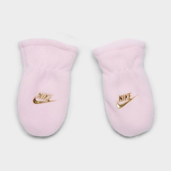 Girls' Infant Nike Leopard Print Beanie and Mittens Set商品第4张图片规格展示