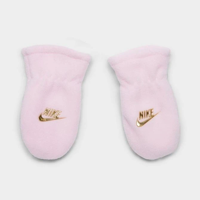 Girls' Infant Nike Leopard Print Beanie and Mittens Set 商品