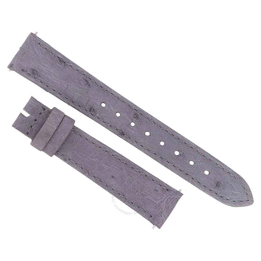 商品Hadley Roma|Agate Grey Ostrich 16 MM Strap,价格¥298,第1张图片