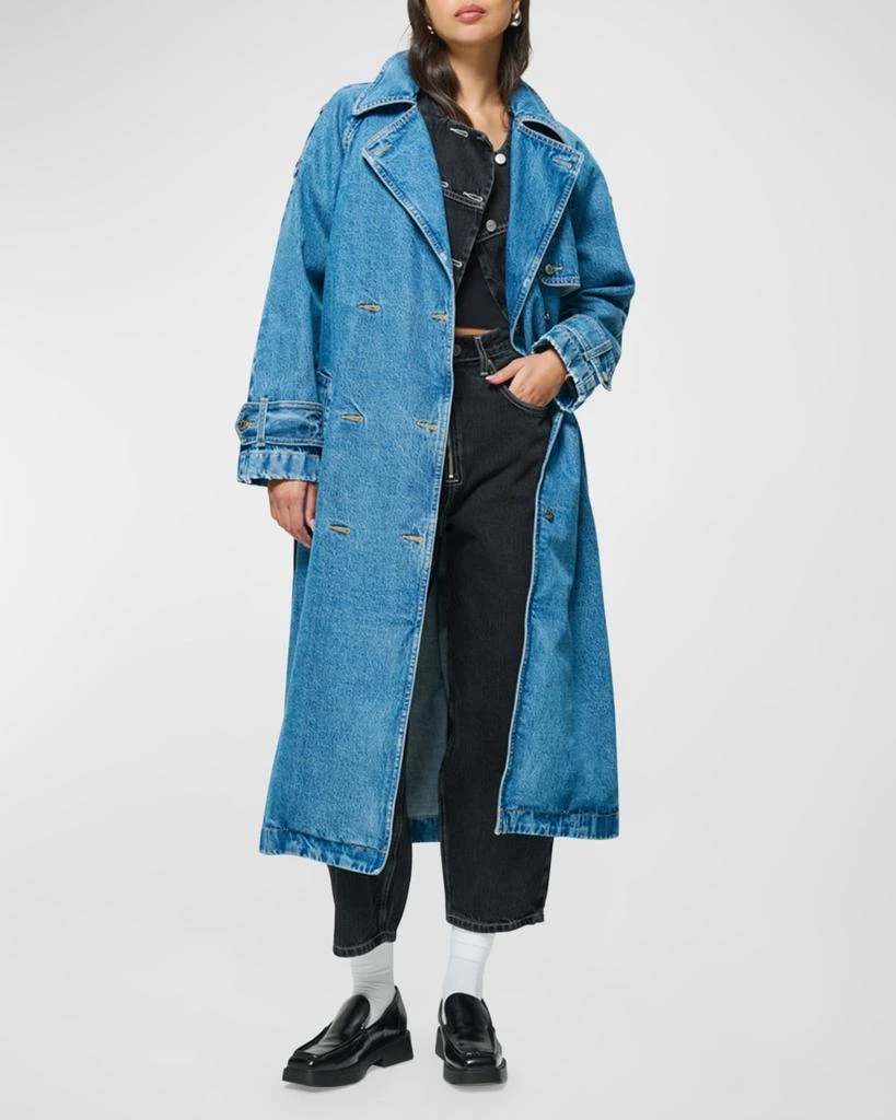 商品ETICA|Jaques Denim Trench Coat,价格¥3537,第1张图片