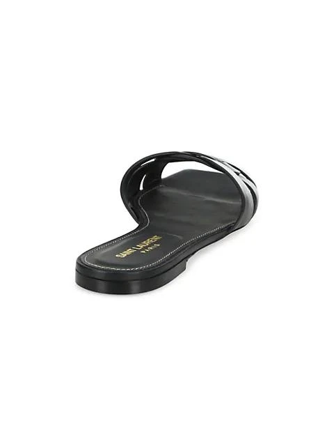 商品Yves Saint Laurent|Tribute Leather Slides,价格¥4479,第2张图片详细描述