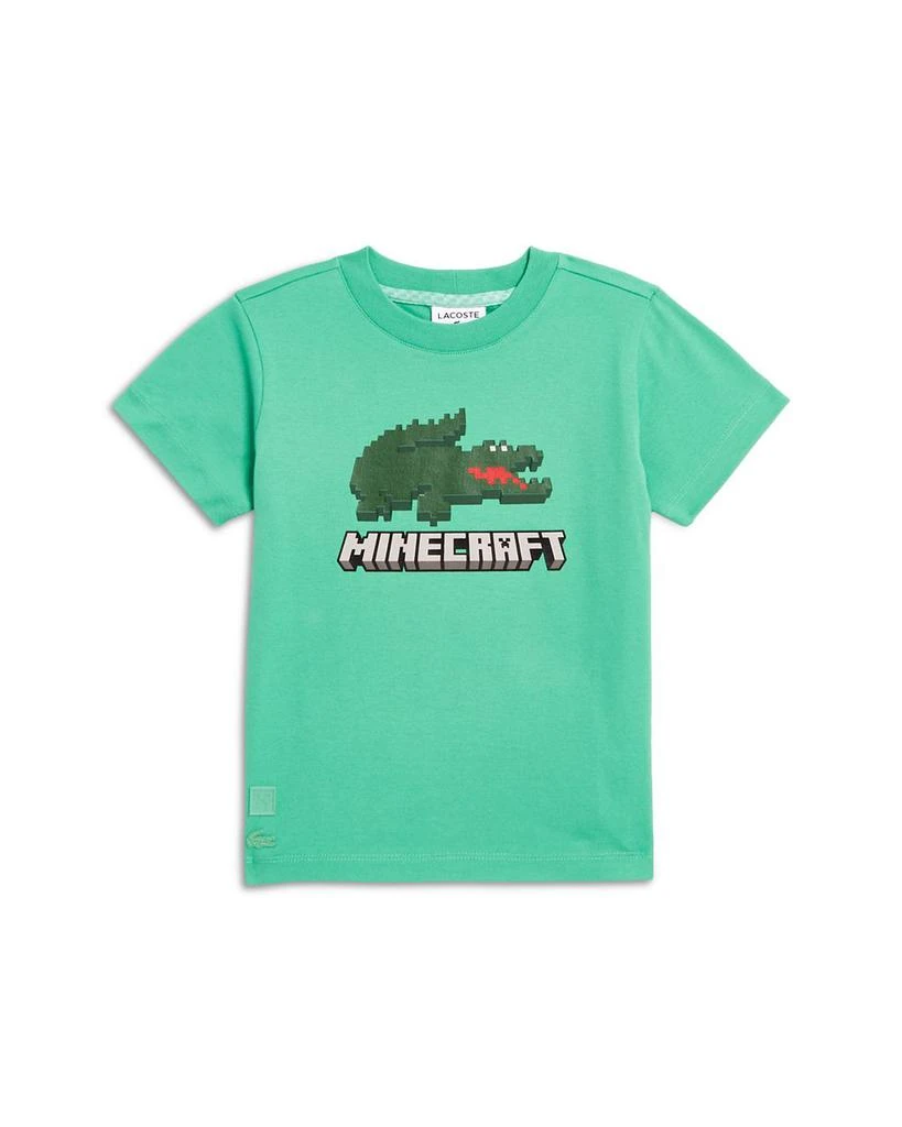 商品Lacoste|x Minecraft Boys' Logo Graphic Tee - Little Kid, Big Kid,价格¥148,第1张图片详细描述