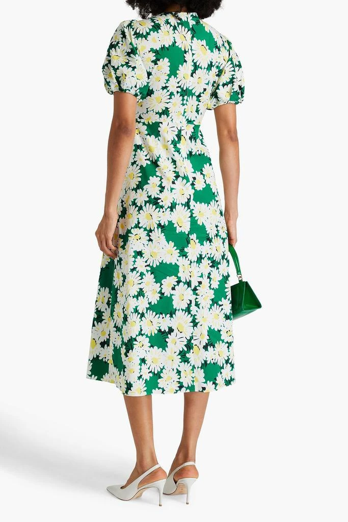 商品Diane von Furstenberg|Majorie twisted floral-print cotton-blend poplin midi dress,价格¥748,第3张图片详细描述