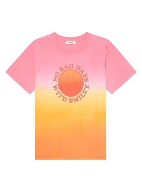 商品Sandro|Cedric Ombré Graphic Tee,价格¥558,第1张图片