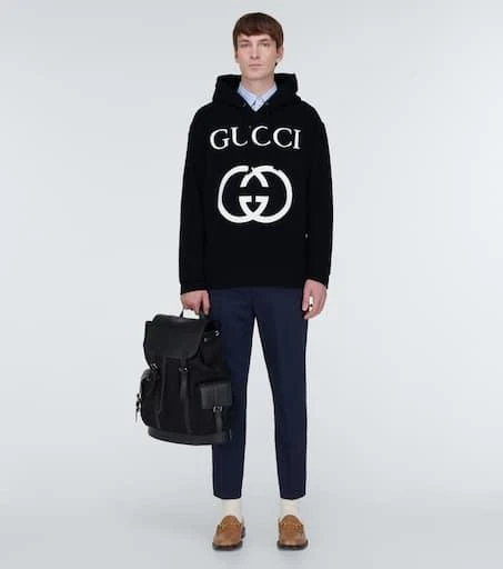 商品Gucci|Interlocking G连帽运动衫,价格¥10143,第2张图片详细描述