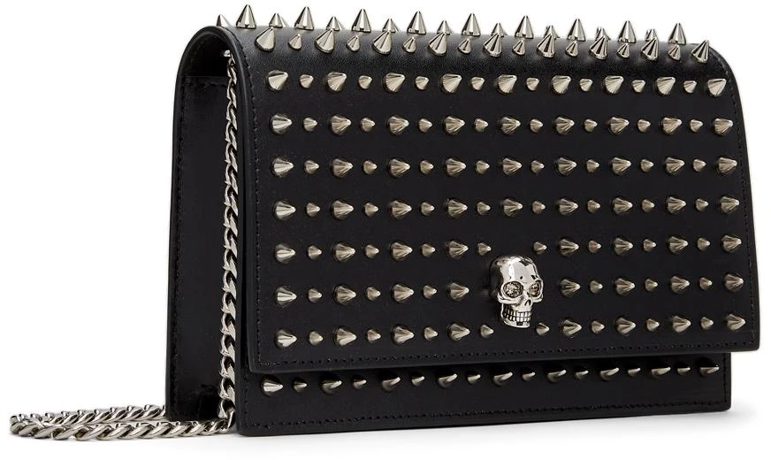 商品Alexander McQueen|Black Studded Small Skull Bag,价格¥5558,第2张图片详细描述