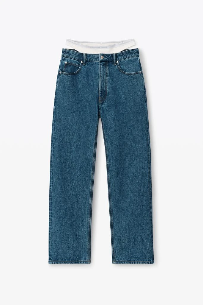 商品Alexander Wang|Layered Loose Jean In Denim,价格¥1876,第3张图片详细描述