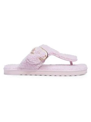 商品Coach|Hollie Shearling Flip-Flop Sandals,价格¥395,第1张图片