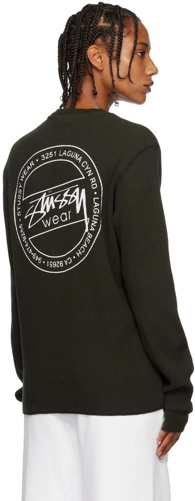 商品STUSSY|Black Thermal Long Sleeve T-Shirt,价格¥600,第3张图片详细描述