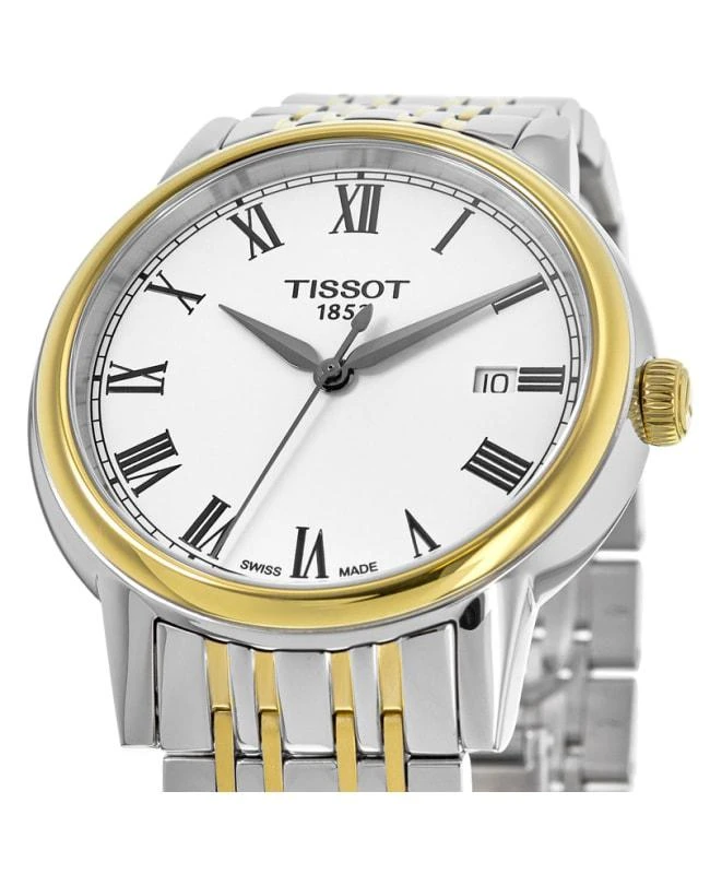 商品Tissot|Tissot T-Classic Carson Two-Tone Steel White Dial Men&apos;s Watch T085.410.22.013.00,价格¥1274,第2张图片详细描述