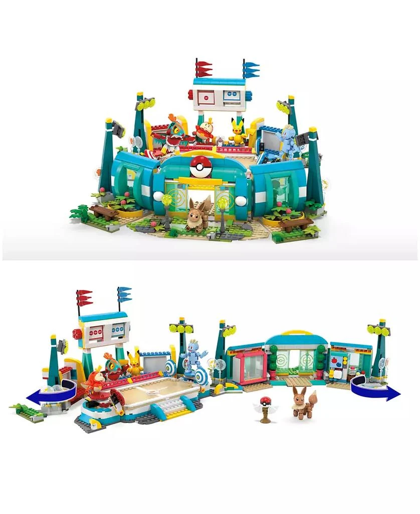 商品Pokemon|MEGA Training Stadium Building Toy Kit with 5 Action Figures, 1101 Pieces,价格¥748,第3张图片详细描述