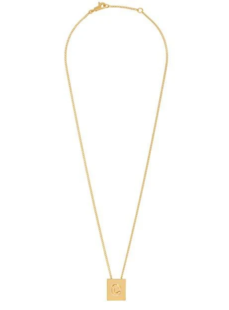 商品Celine|Alphabet c necklace in  brass with gold finish,价格¥3790,第1张图片