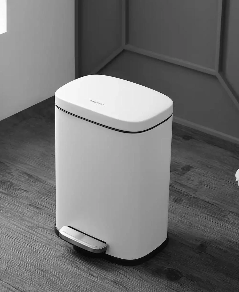 Connor Rectangular Trash Can with Soft-Close Lid and Free Mini Trash Can, Set of 2 商品