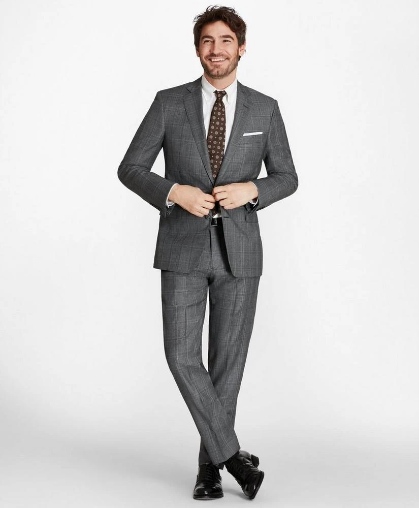 商品Brooks Brothers|Regent Fit Plaid 1818 Suit,价格¥3256,第5张图片详细描述