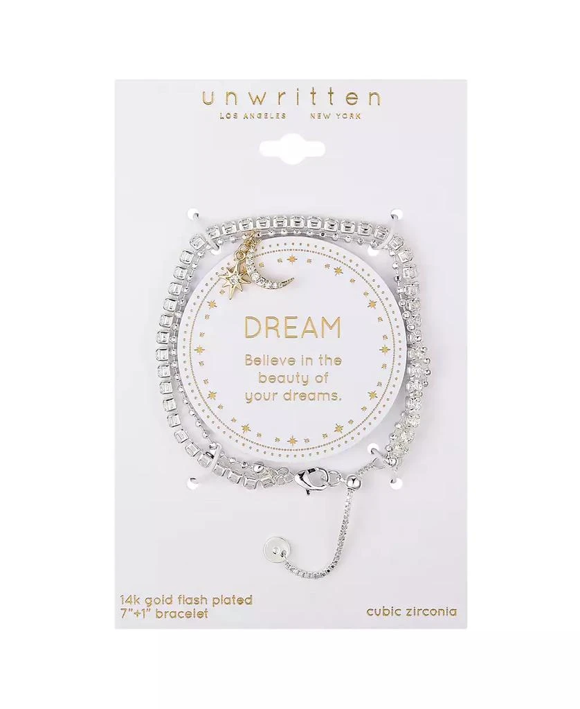 商品Unwritten|Cubic Zirconia Star Moon Tennis and Ball Bracelet,价格¥299,第3张图片详细描述