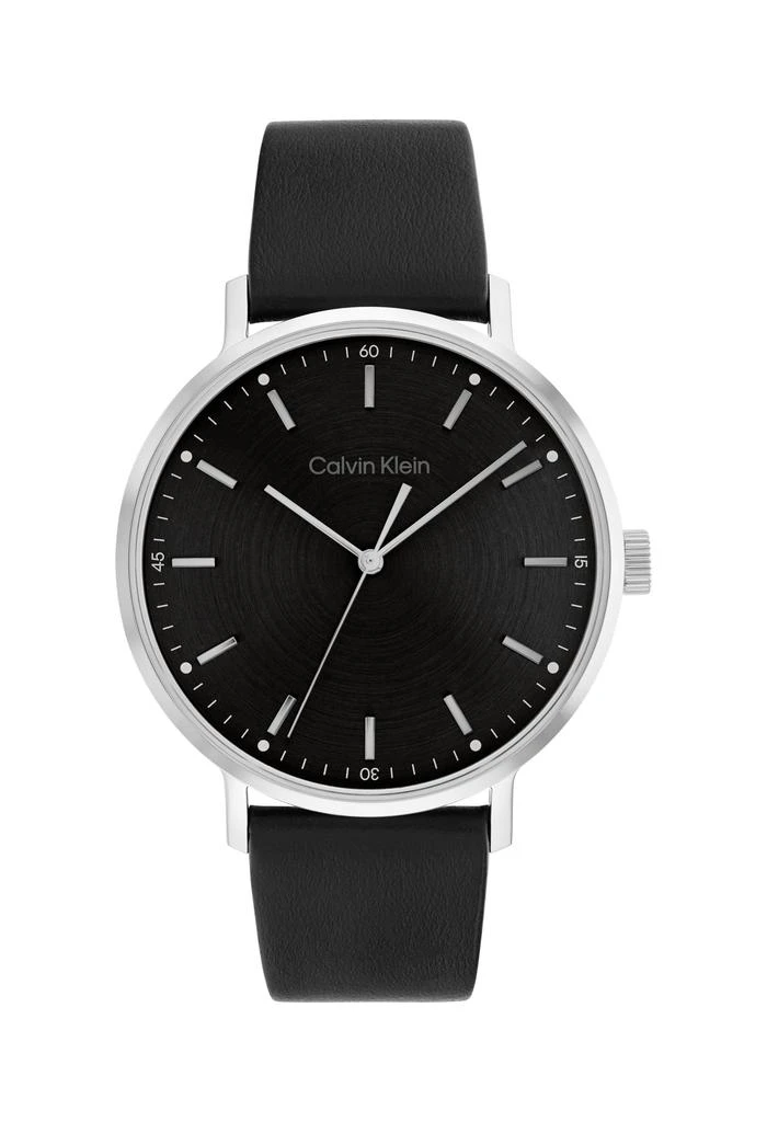 商品Calvin Klein|Calvin Klein Gents Modern Mesh Black Dial Strap Watch,价格¥1020,第1张图片