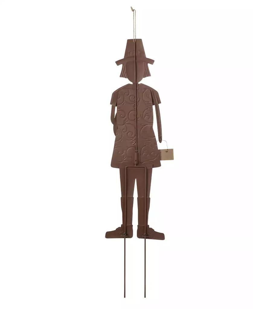 商品Glitzhome|Metal Thanksgiving Pilgrim Boy Yard Stake, Standing Decor or Hanging Decor, 36",价格¥229,第2张图片详细描述