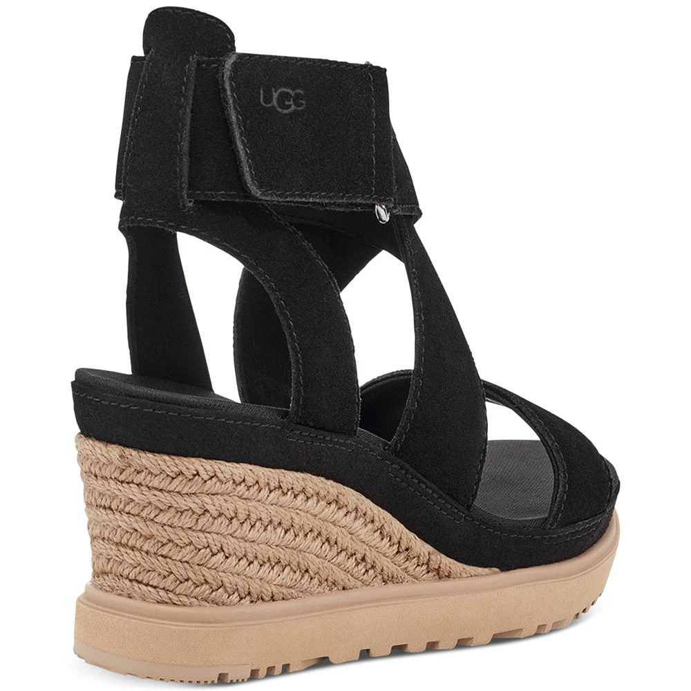 商品UGG|Women's Ileana Ankle-Strap Espadrille Platform Wedge Sandals,价格¥887,第3张图片详细描述