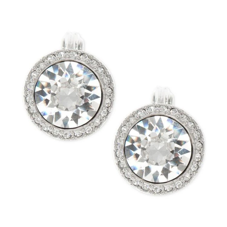 商品Givenchy|Silver-Tone Crystal Halo Clip-On Stud Earrings,价格¥143,第1张图片