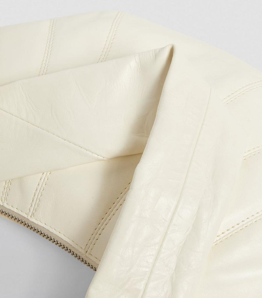 Small Leather Croissant Shoulder Bag商品第7张图片规格展示