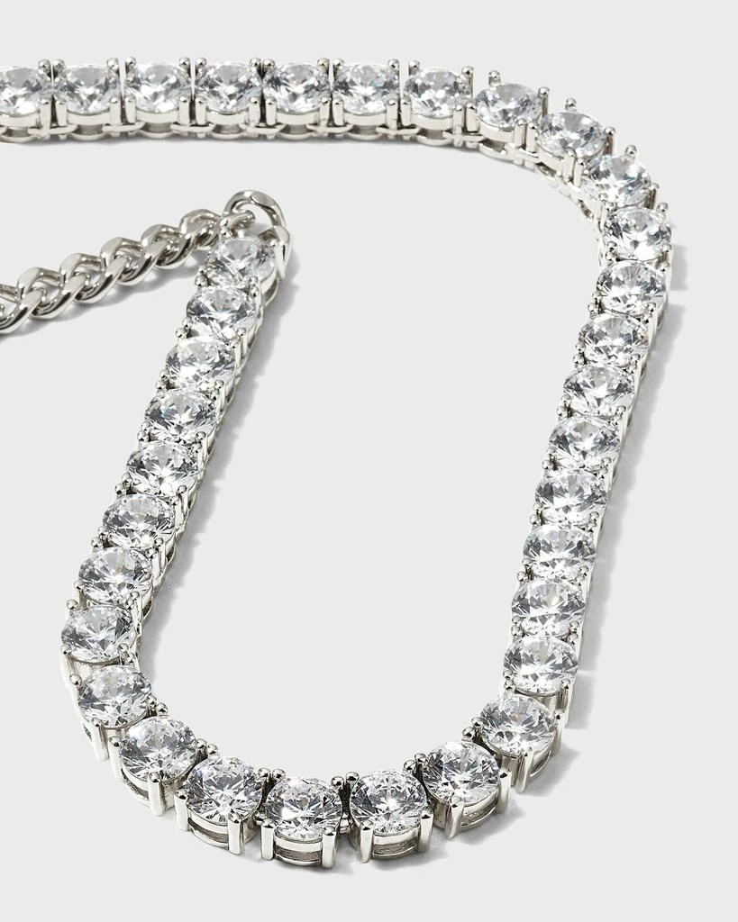商品Golconda by Kenneth Jay Lane|Round Cubic Zirconia and Chain Necklace, 5.0tcw,价格¥4591,第3张图片详细描述