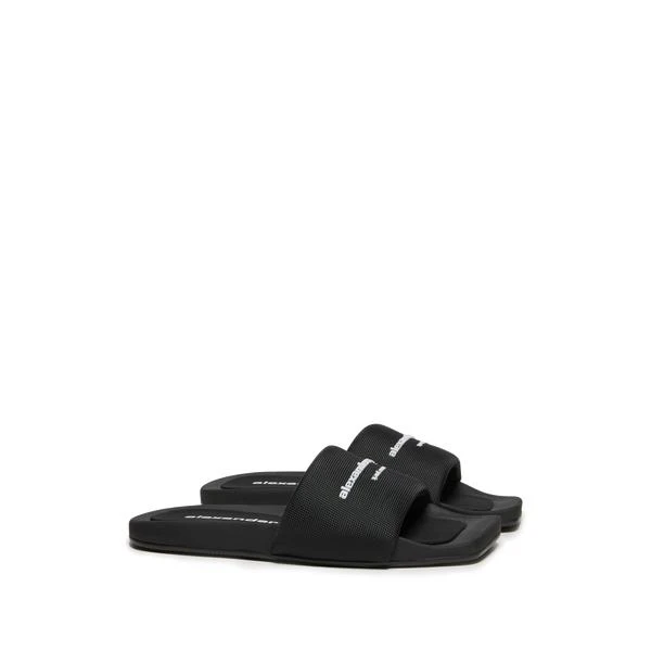 商品Alexander Wang|Claquettes à logo,价格¥905,第1张图片