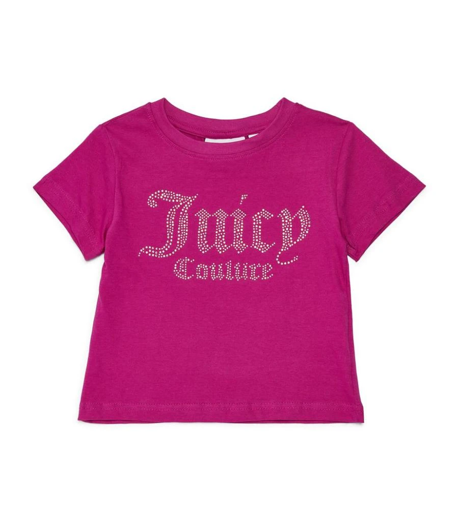 商品Juicy Couture|Logo Diamanté T-Shirt (3-16 Years),价格¥145,第1张图片