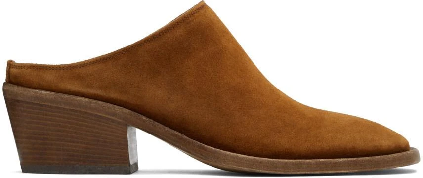 商品Acne Studios|Tan Suede Mules,价格¥2339,第1张图片