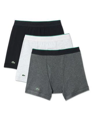 商品Lacoste|Solid Cotton Boxer Briefs, Pack of 3,价格¥237,第2张图片详细描述