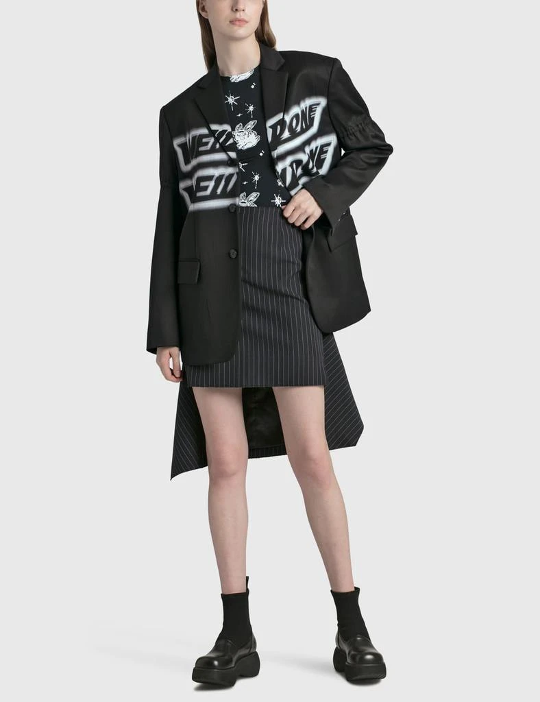 商品[二手商品] We11done|Black Standard Jacket with Logo Print,价格¥4142,第4张图片详细描述