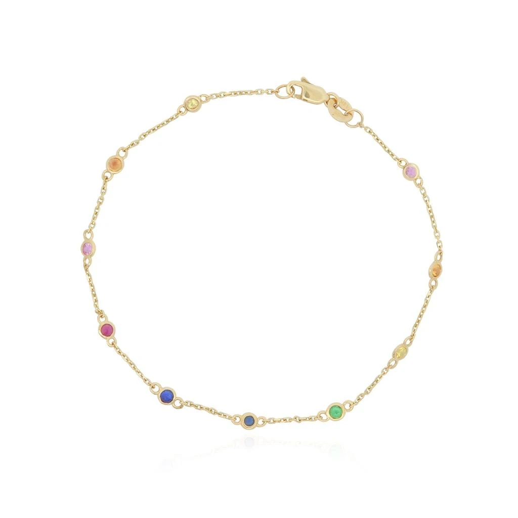 商品The Lovery|Rainbow Gemstone Station Bracelet,价格¥3442,第1张图片