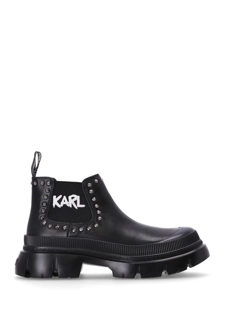 商品Karl Lagerfeld Paris|TREKKA MAX Short Gore Stud Boot,价格¥2072,第1张图片