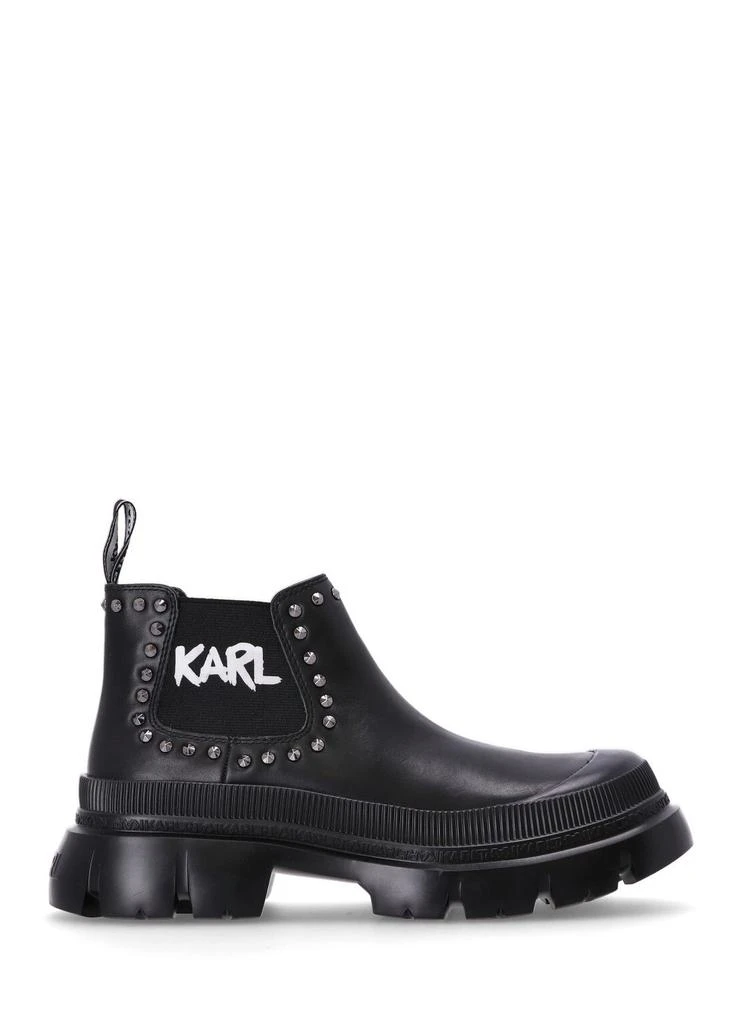 商品Karl Lagerfeld Paris|Trekka Max Short Gore Stud Boot,价格¥1012,第1张图片