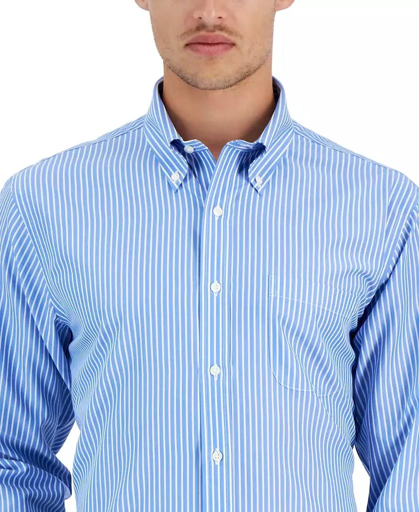 商品Brooks Brothers|Brooks Brothers Men's Regular Fit Non-Iron Thin Stripe Dress Shirt,价格¥456,第3张图片详细描述