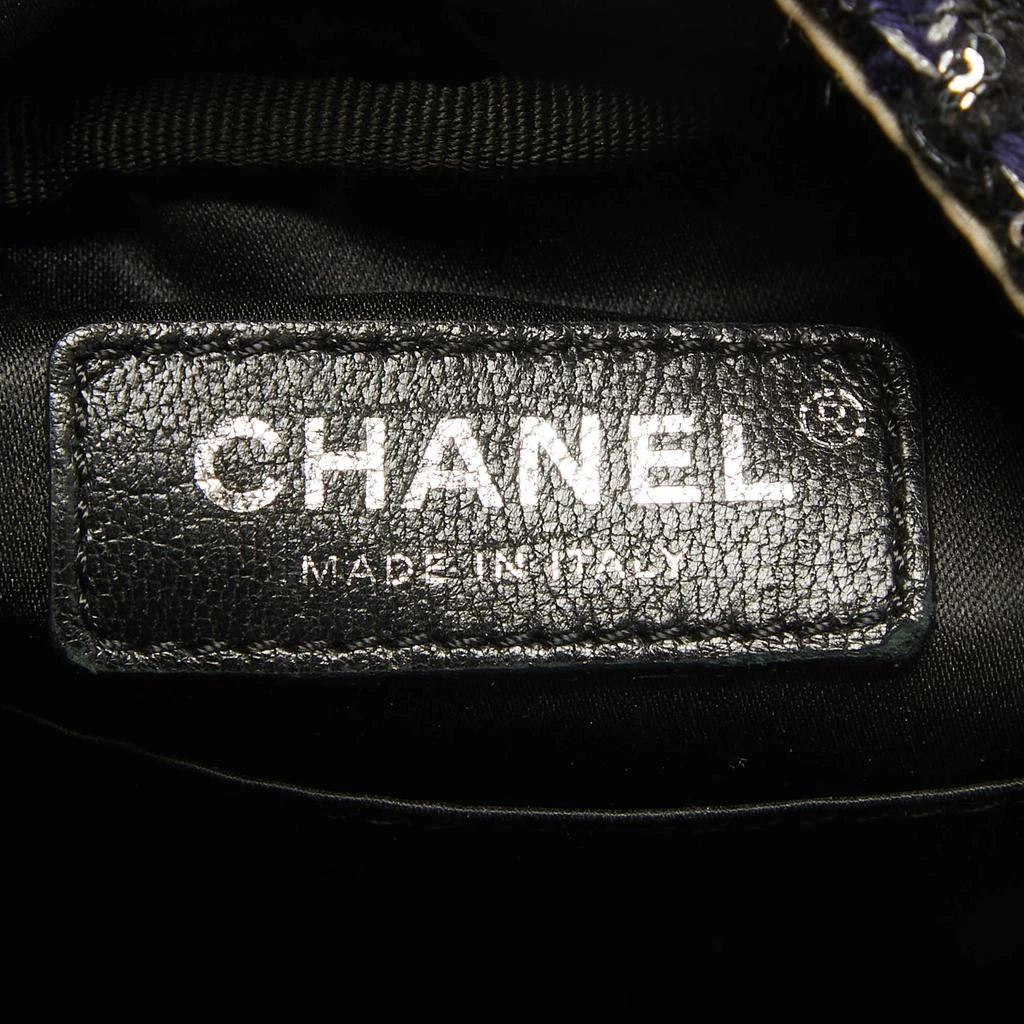 Chanel Black/Off White Quilted Satin and Tweed Sequins Mini Backpack 商品