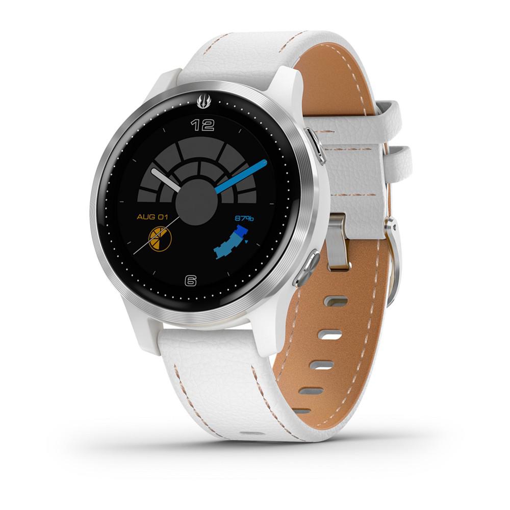 Unisex vivoactive 4 Legacy Saga White Silicone Strap Touchscreen Smart Watch 40mm商品第1张图片规格展示