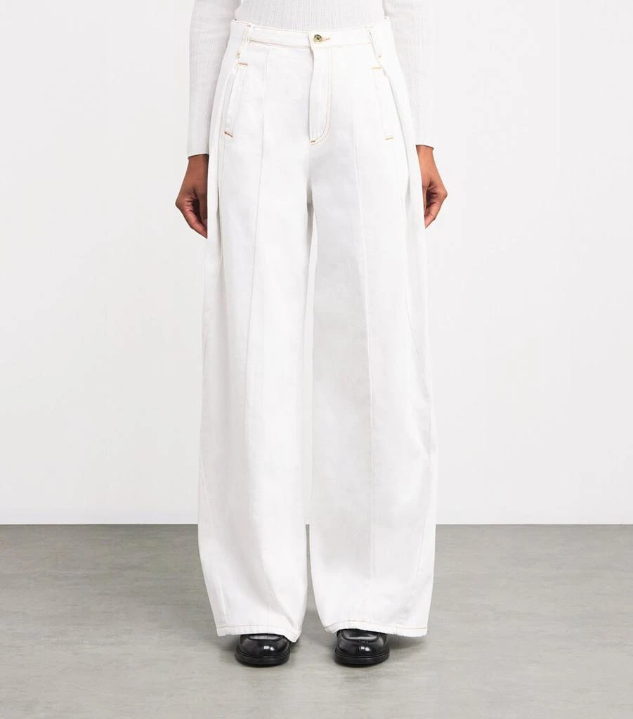 商品Sandro Paris|High-Waist Wide-Leg Jeans,价格¥2163,第3张图片详细描述