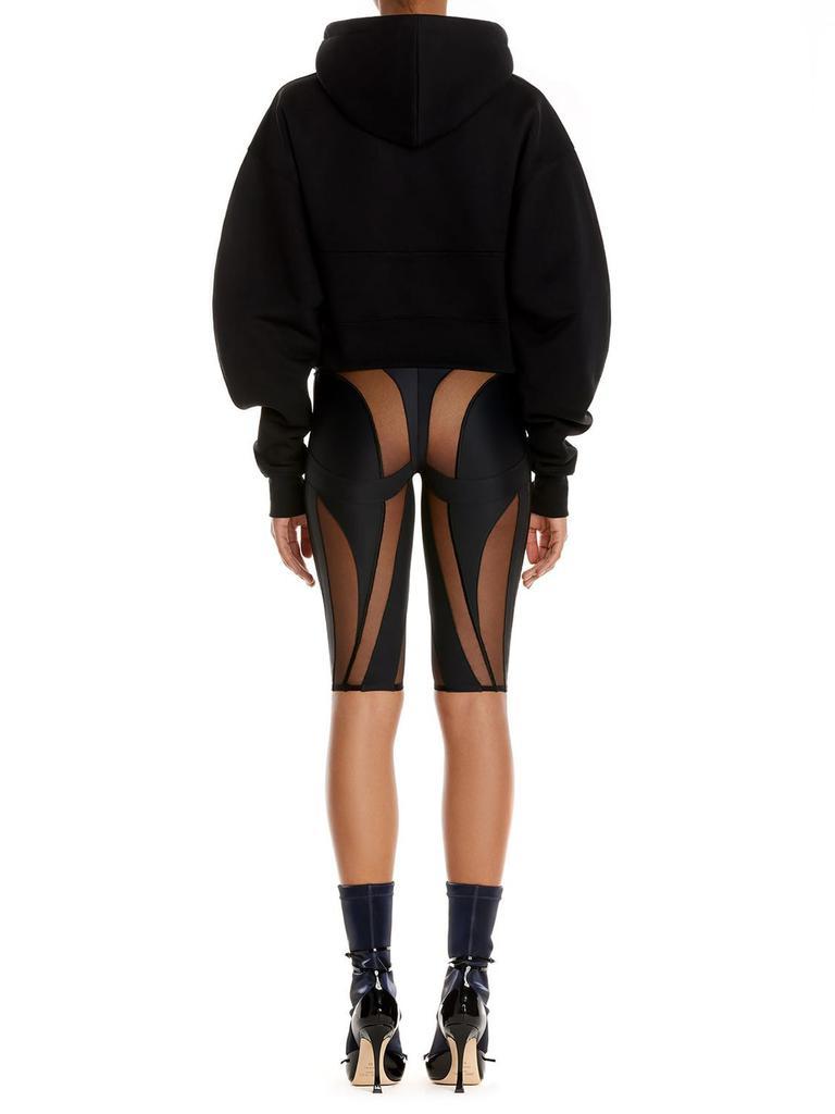 商品Mugler|Eco Sport Spiral Mesh Bike Shorts,价格¥5167,第2张图片详细描述