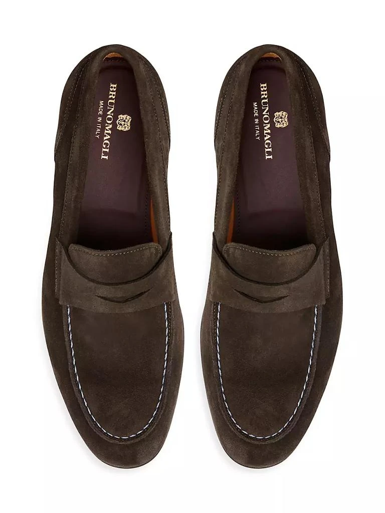 商品Bruno Magli|Silas Suede Penny Loafers,价格¥2236,第4张图片详细描述