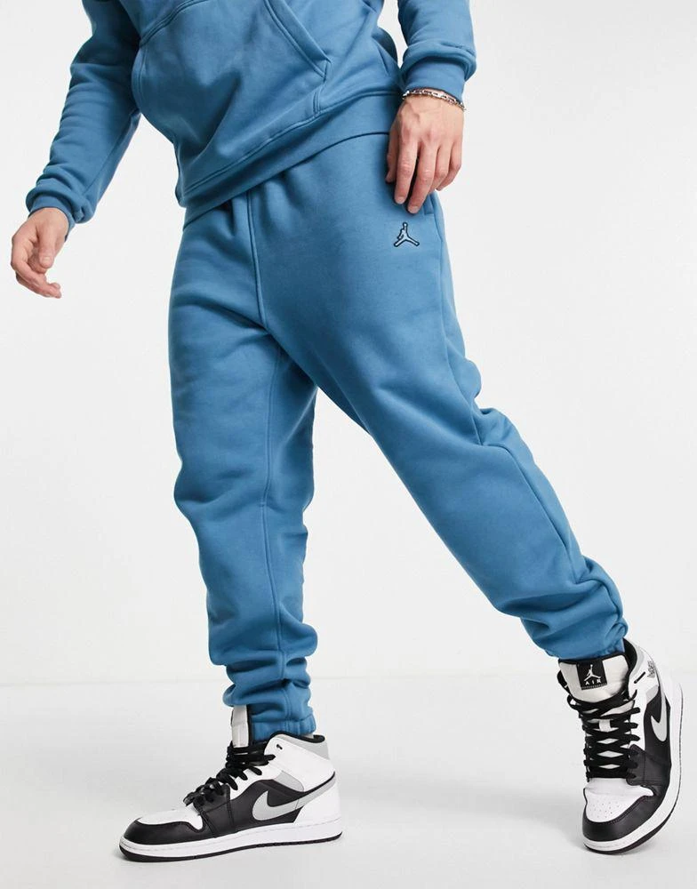 商品Jordan|Jordan Jumpman embroidered logo joggers in blue,价格¥410,第3张图片详细描述