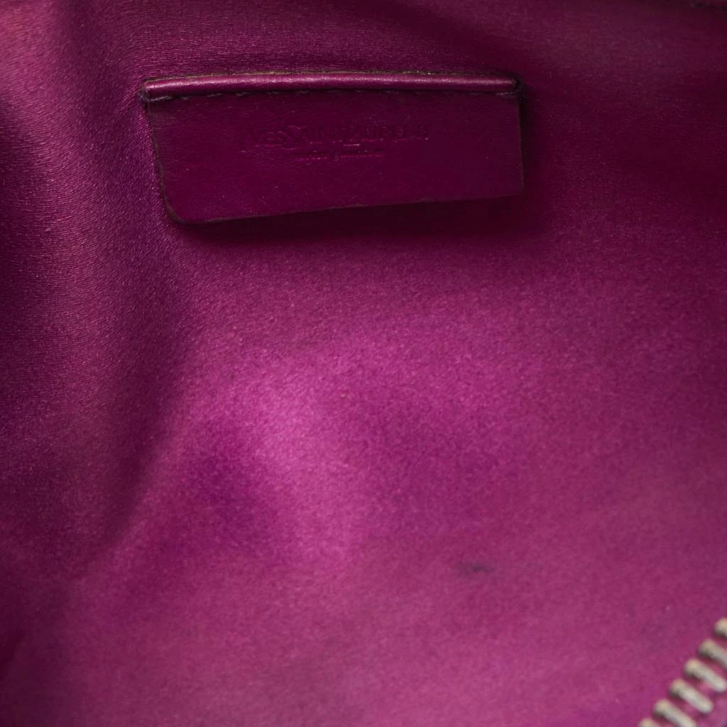 Yves Saint Laurent Purple Leather Mini Charms Clutch Bag 商品